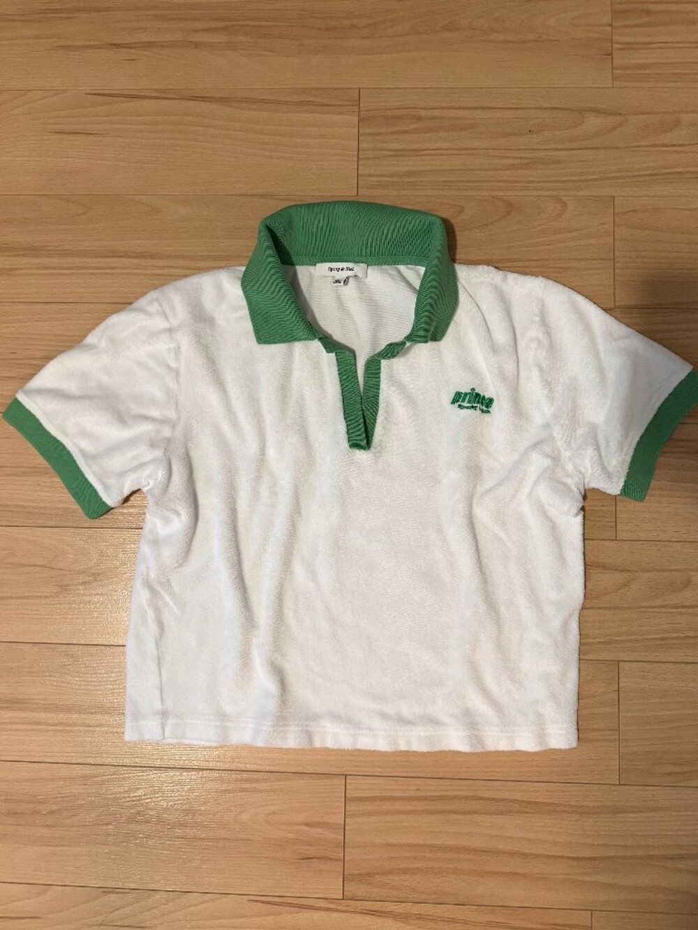 Sporty & Rich x Prince Vintage-Style 100% Cotton Tennis Shirt